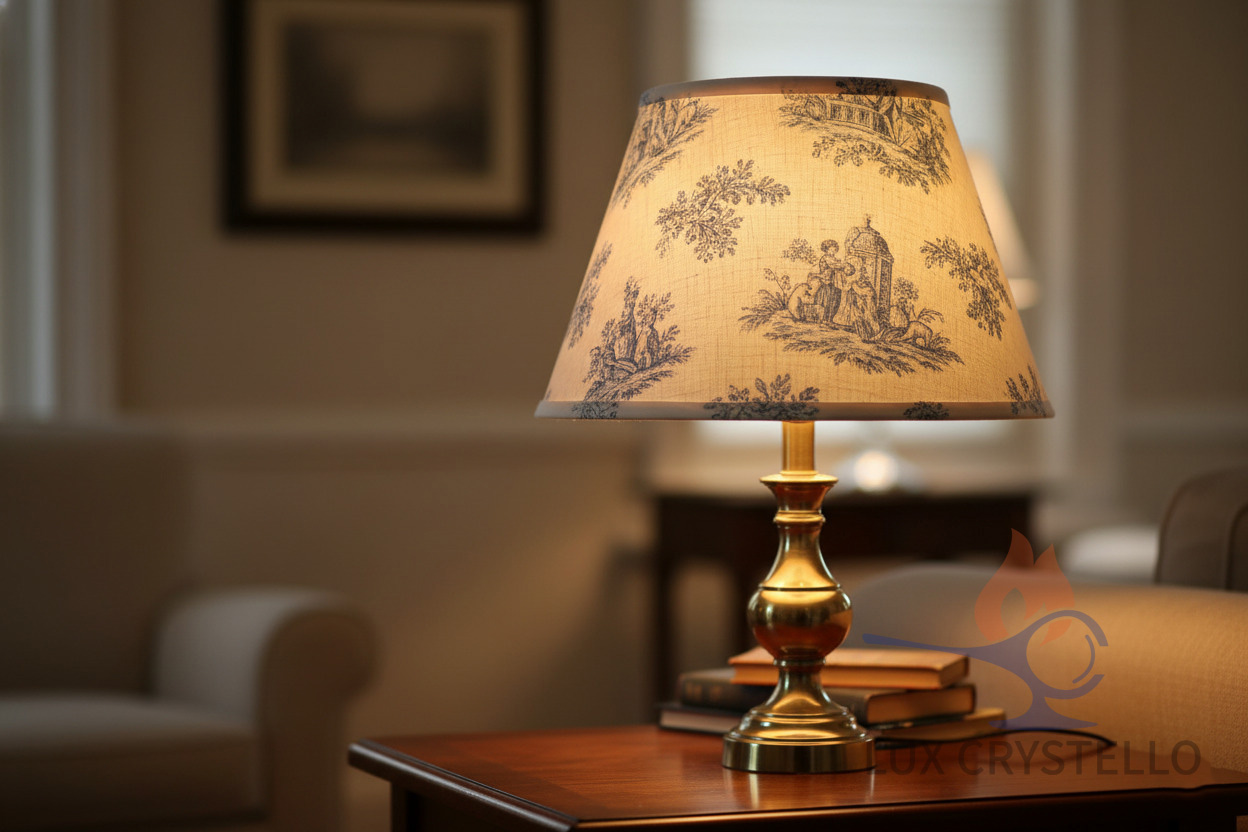 french toile lampshade