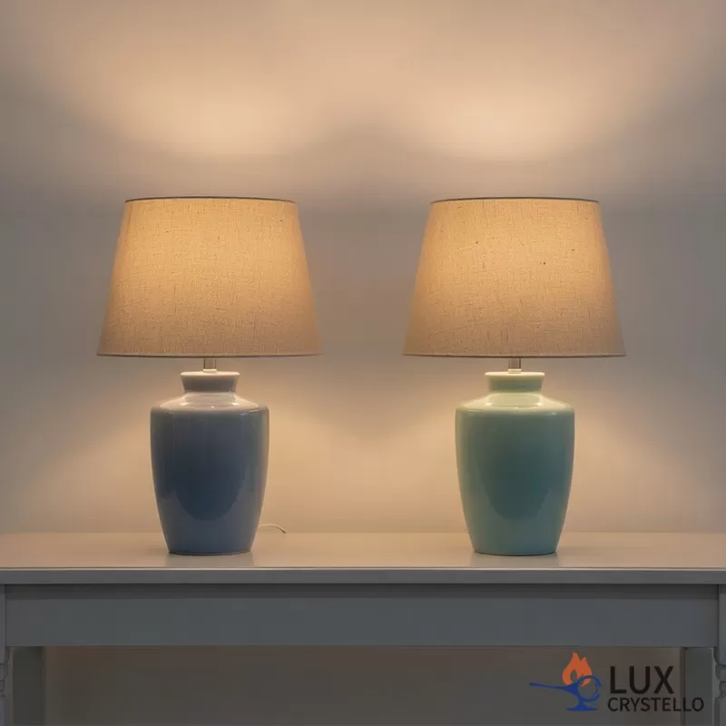 blue french country table lamp wholesale