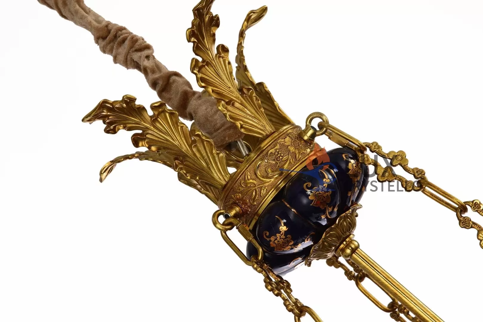 hand cast copper chandelier