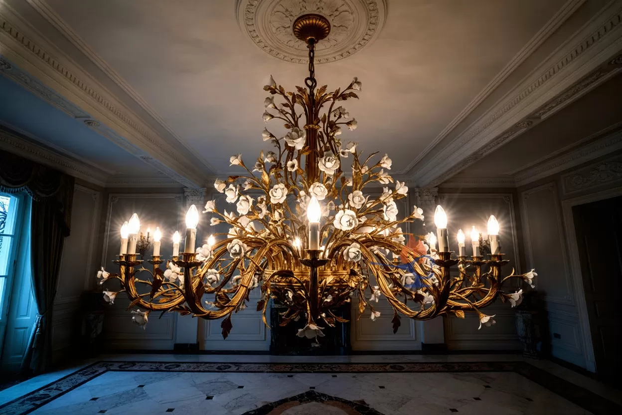 custom french brass lighting fixtures