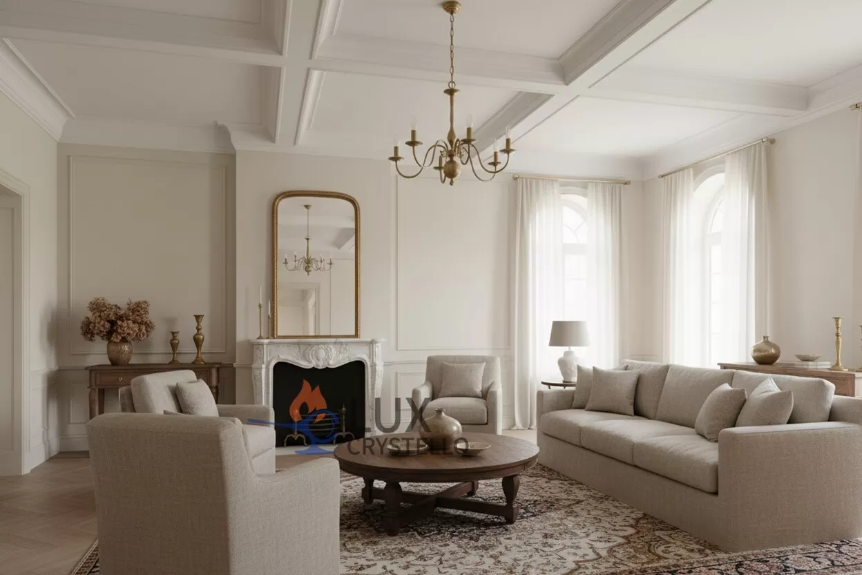 custom french brass ceiling light