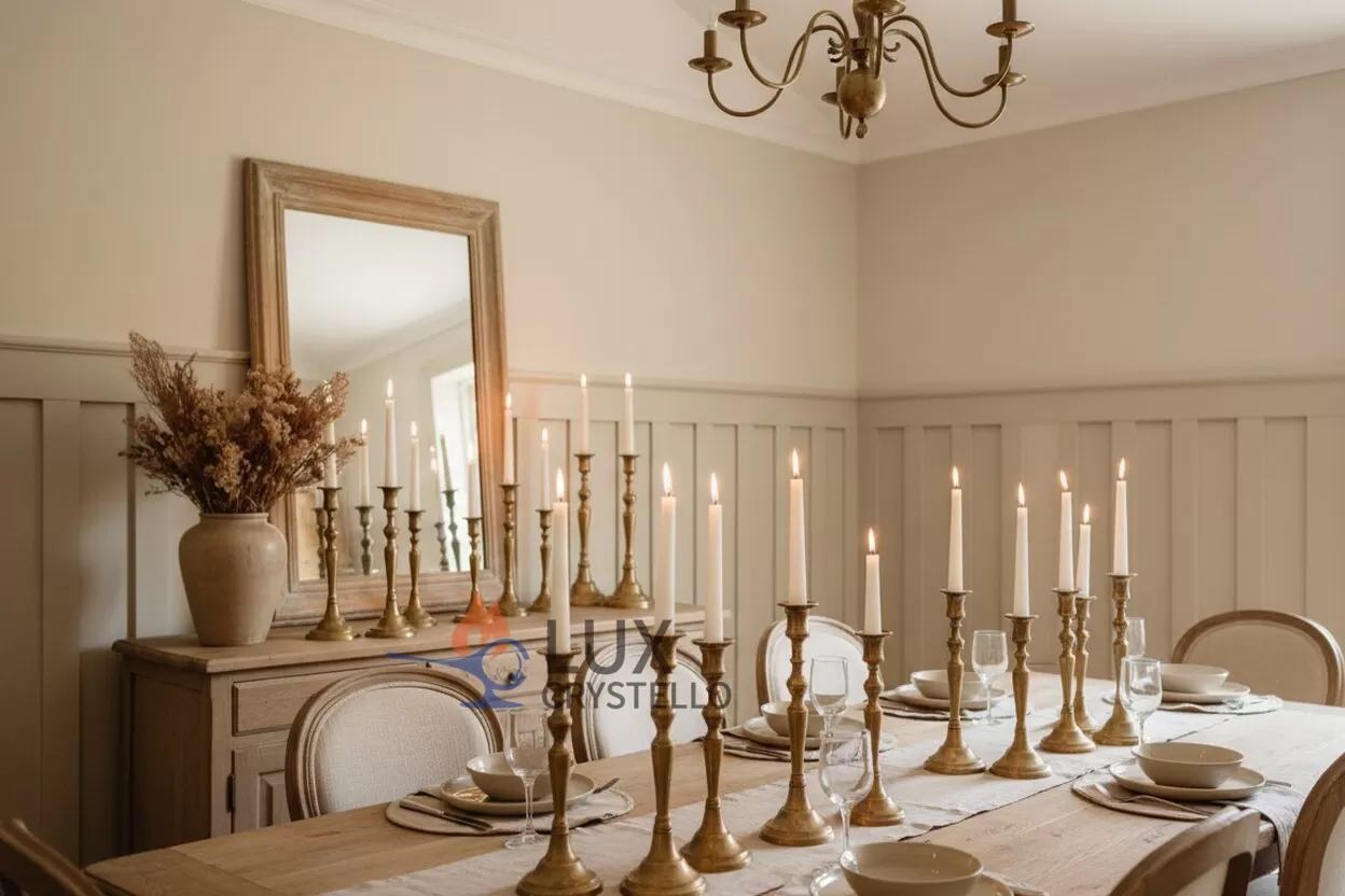 antique brass candlesticks vintage