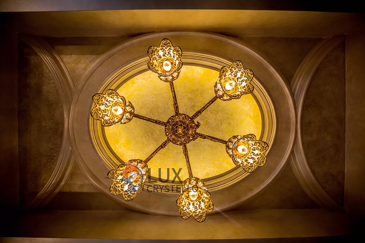 brass metal pendant light