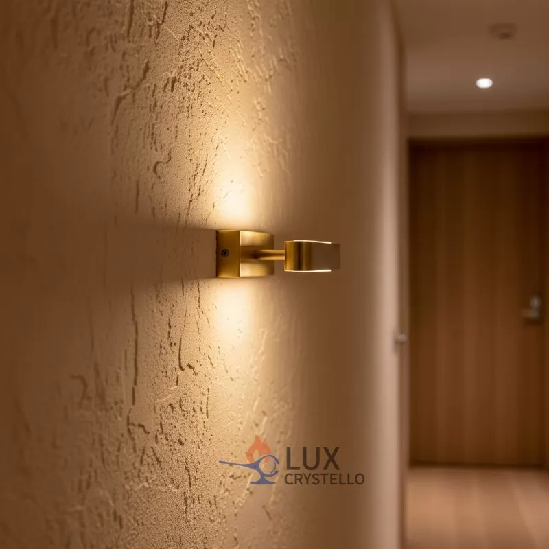 brass wall light