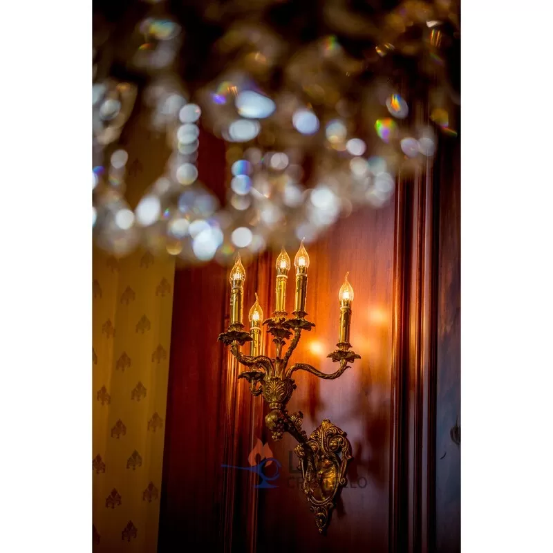 brass-wall sconce lighting
