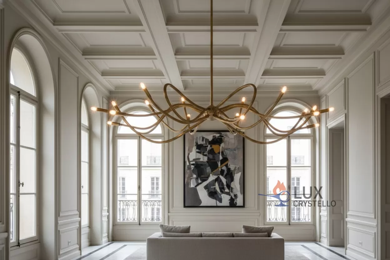 custom brass chandelier