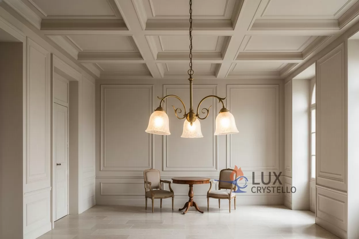 glass shade chandelier