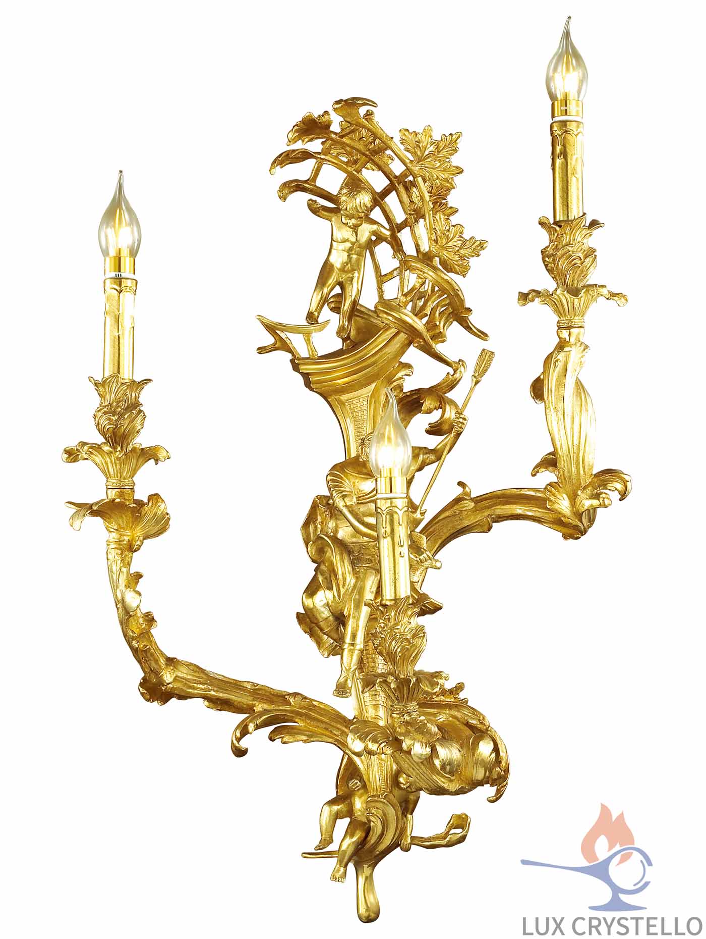 french style Brass wall lamps manufacturer-MB1438-3