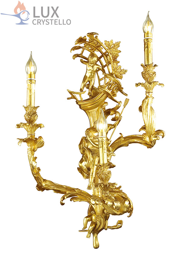 french style Brass wall lamps manufacturer-MB1438-3 french style Brass wall lamps manufacturer-MB1438-3