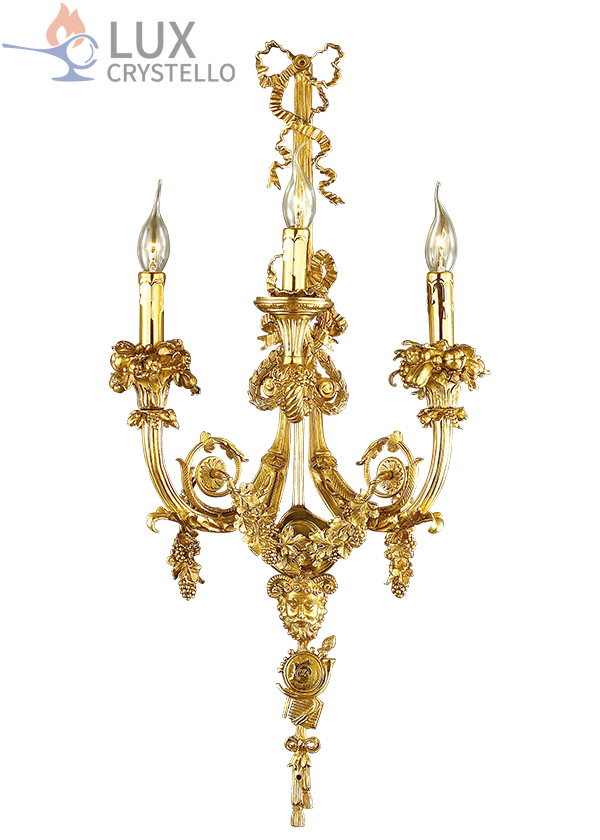 french style Brass wall lamps manufacturer-MB1525-3 french style Brass wall lamps manufacturer-MB1525-3