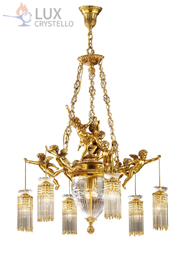 french style Brass chandeliers manufacturer-MD1237-6+2 french style Brass chandeliers manufacturer-MD1237-6+2