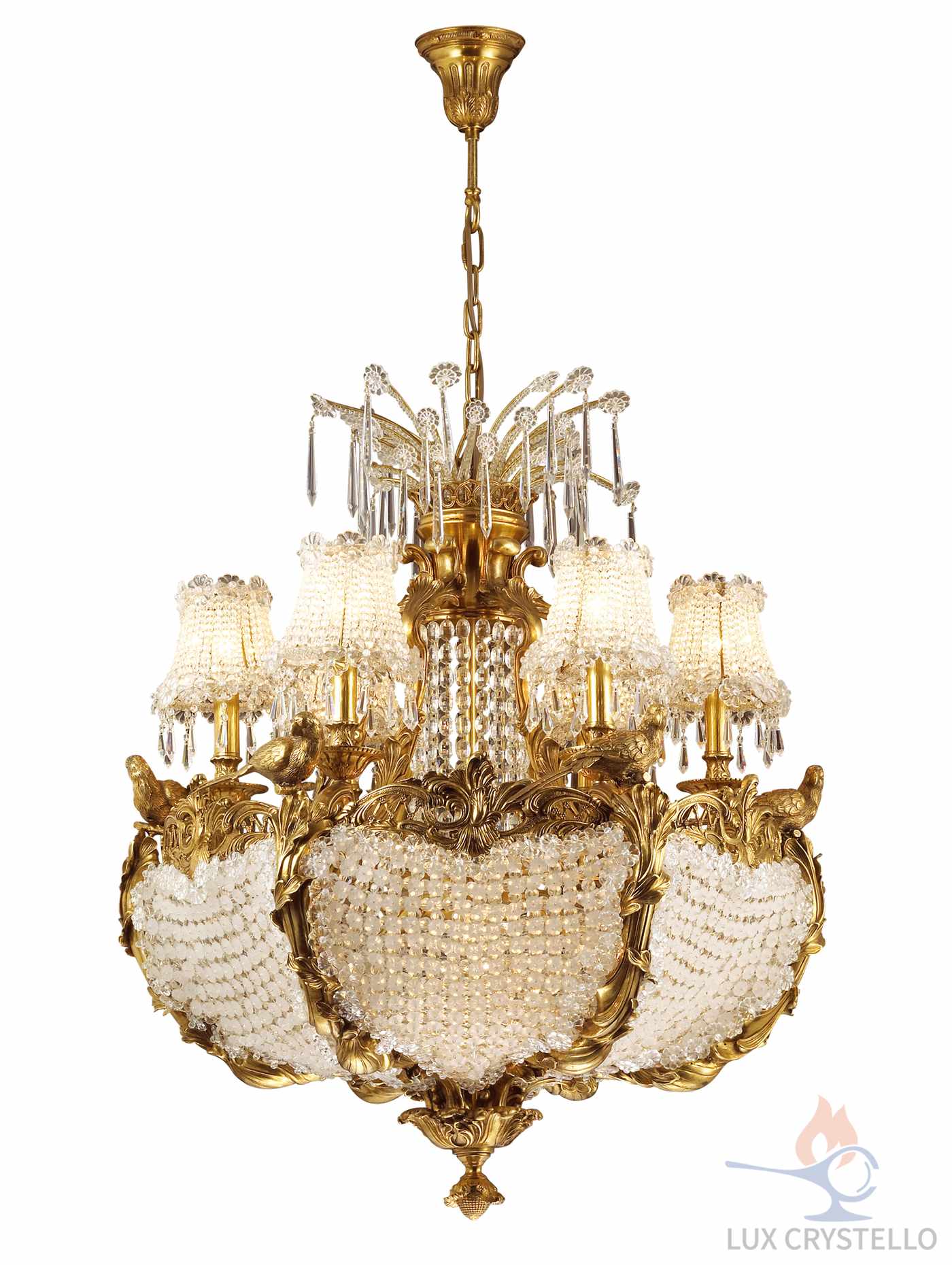 french style Brass chandeliers manufacturer-MD1242-6+3