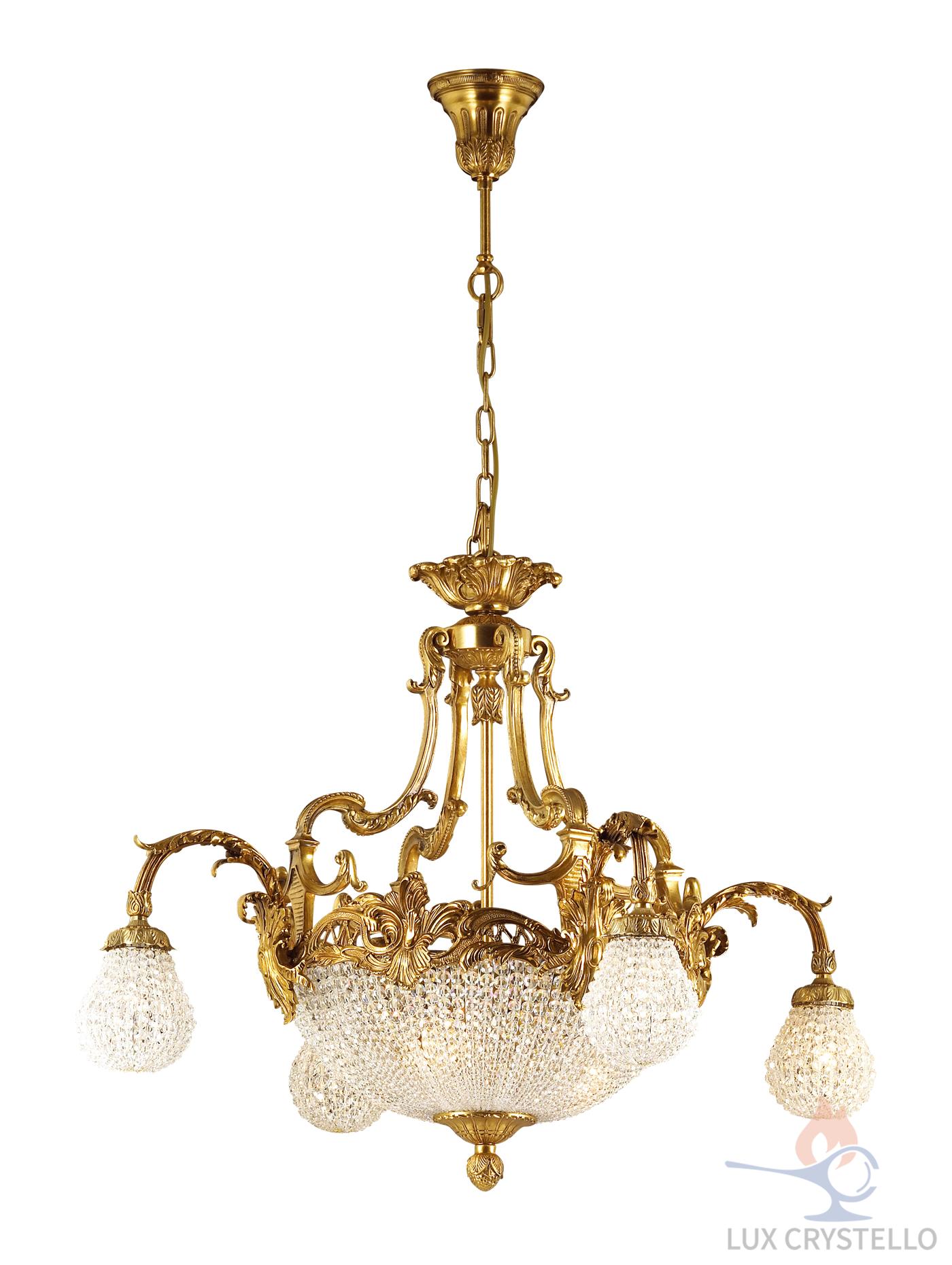 french style Brass chandeliers manufacturer-MD1257-4+4