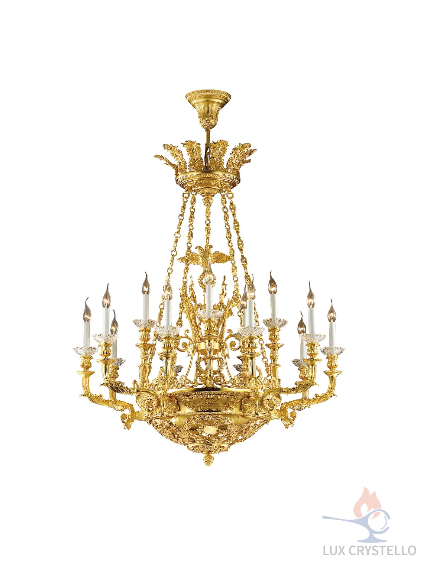 french style Brass chandeliers manufacturer-MD1319-10+5A