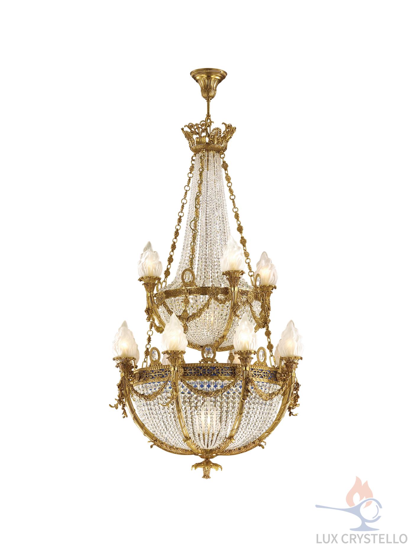 french style Brass chandeliers manufacturer-MD1337-8+4+2
