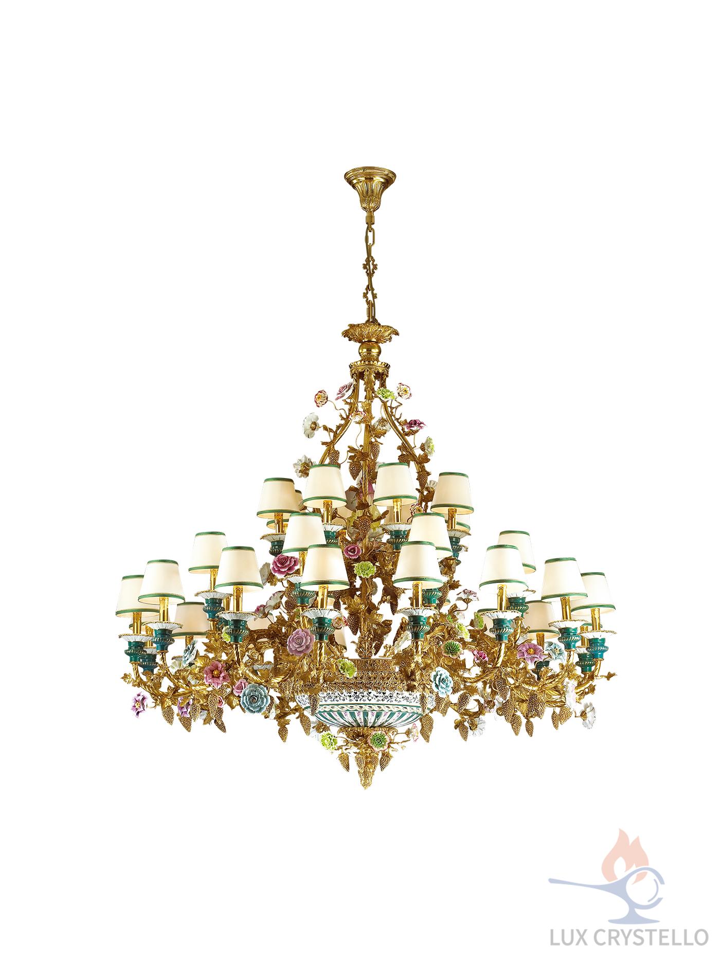 french style Brass chandeliers manufacturer-MD1381-16+8+8