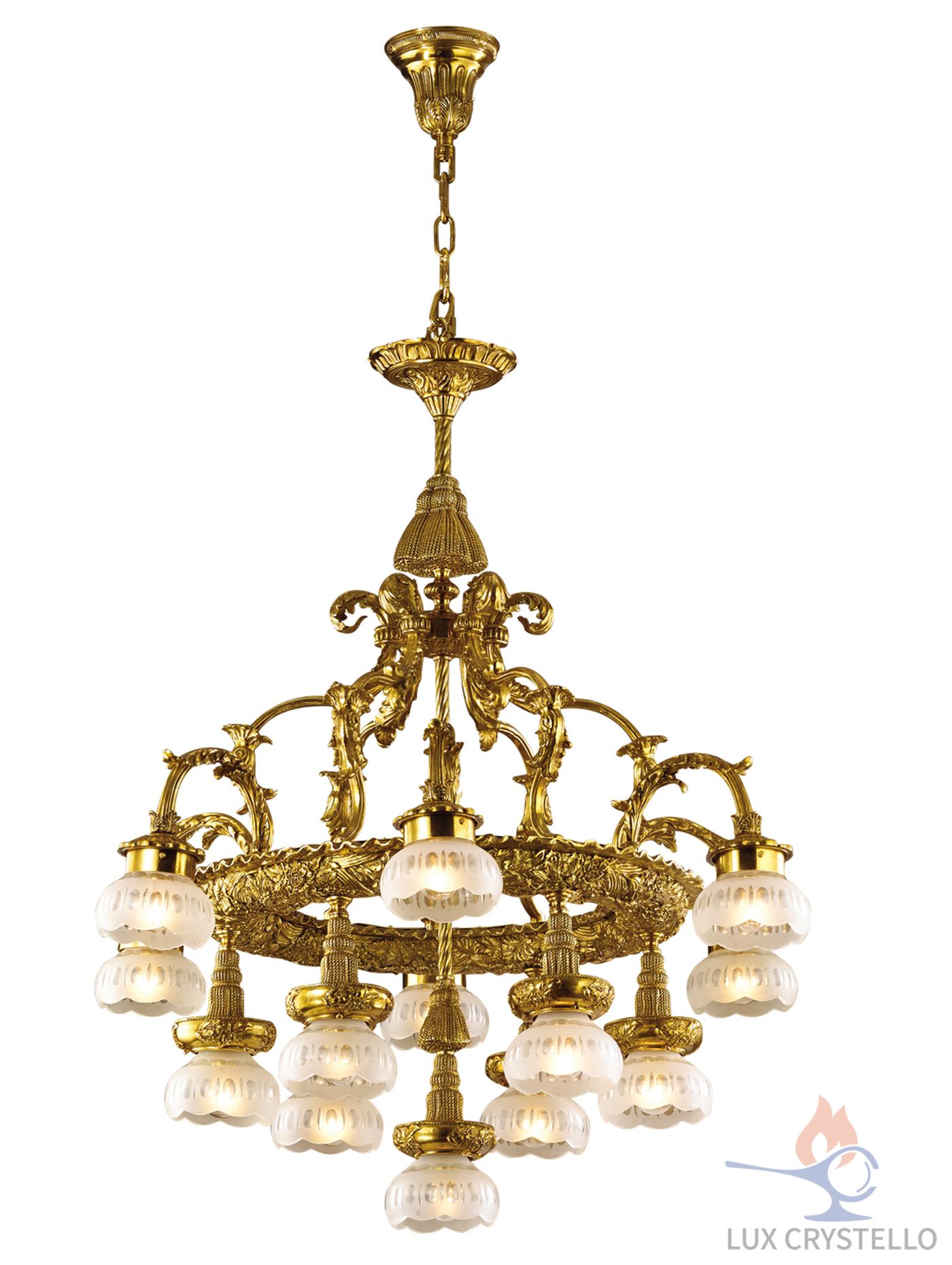 french style Brass chandeliers manufacturer-MD1400-6+6+1