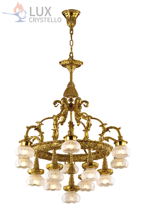 french style Brass chandeliers manufacturer-MD1400-6+6+1