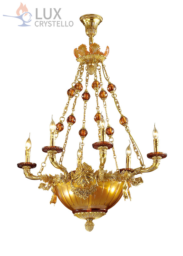 french style Brass chandeliers manufacturer-MD1405-6+2