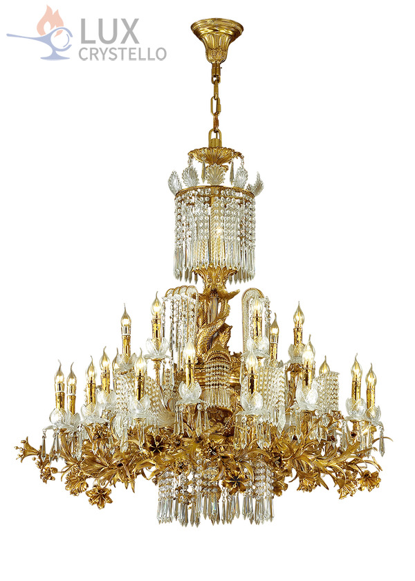 french style Brass chandeliers manufacturer-MD1408-12+6+6+3