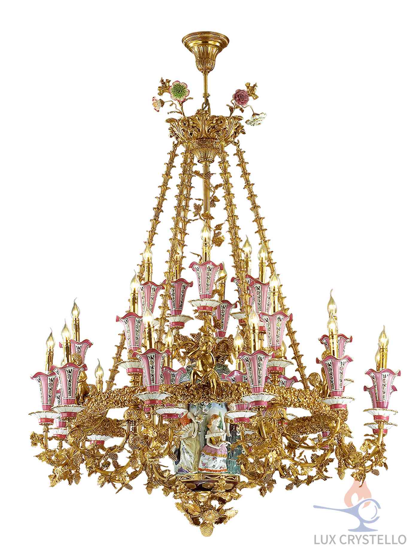 french style Brass chandeliers manufacturer-MD1504-18+6+6