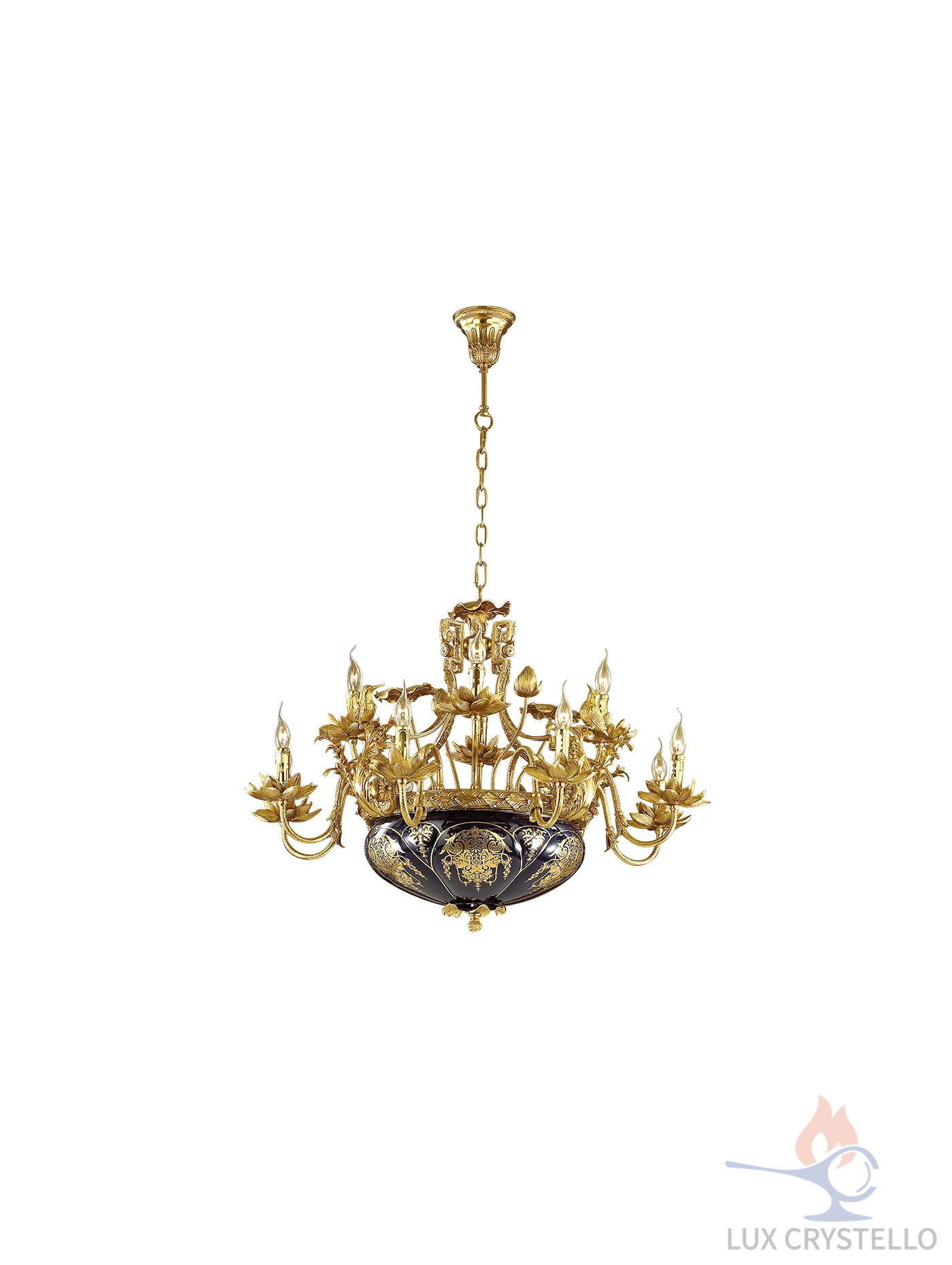 french style Brass chandeliers manufacturer-MD1511-8+4