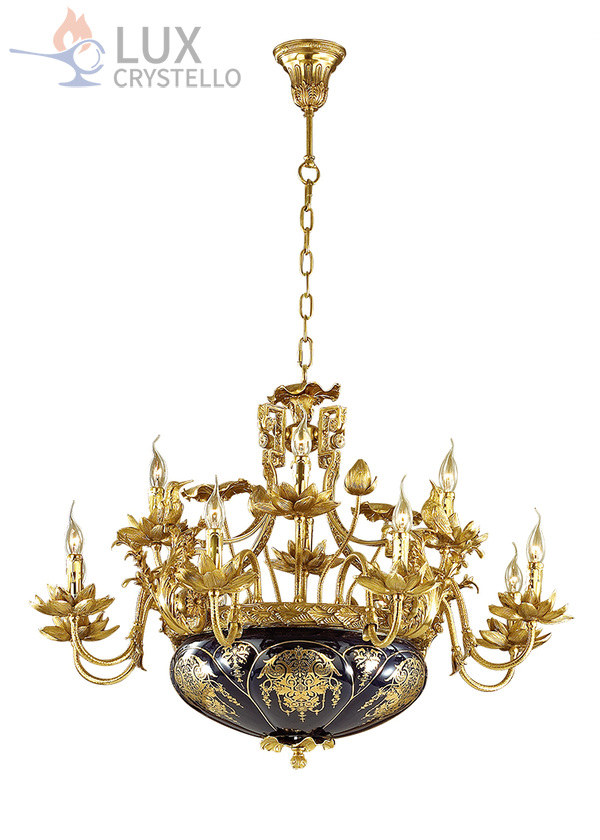 french style Brass chandeliers manufacturer-MD1511-8+4
