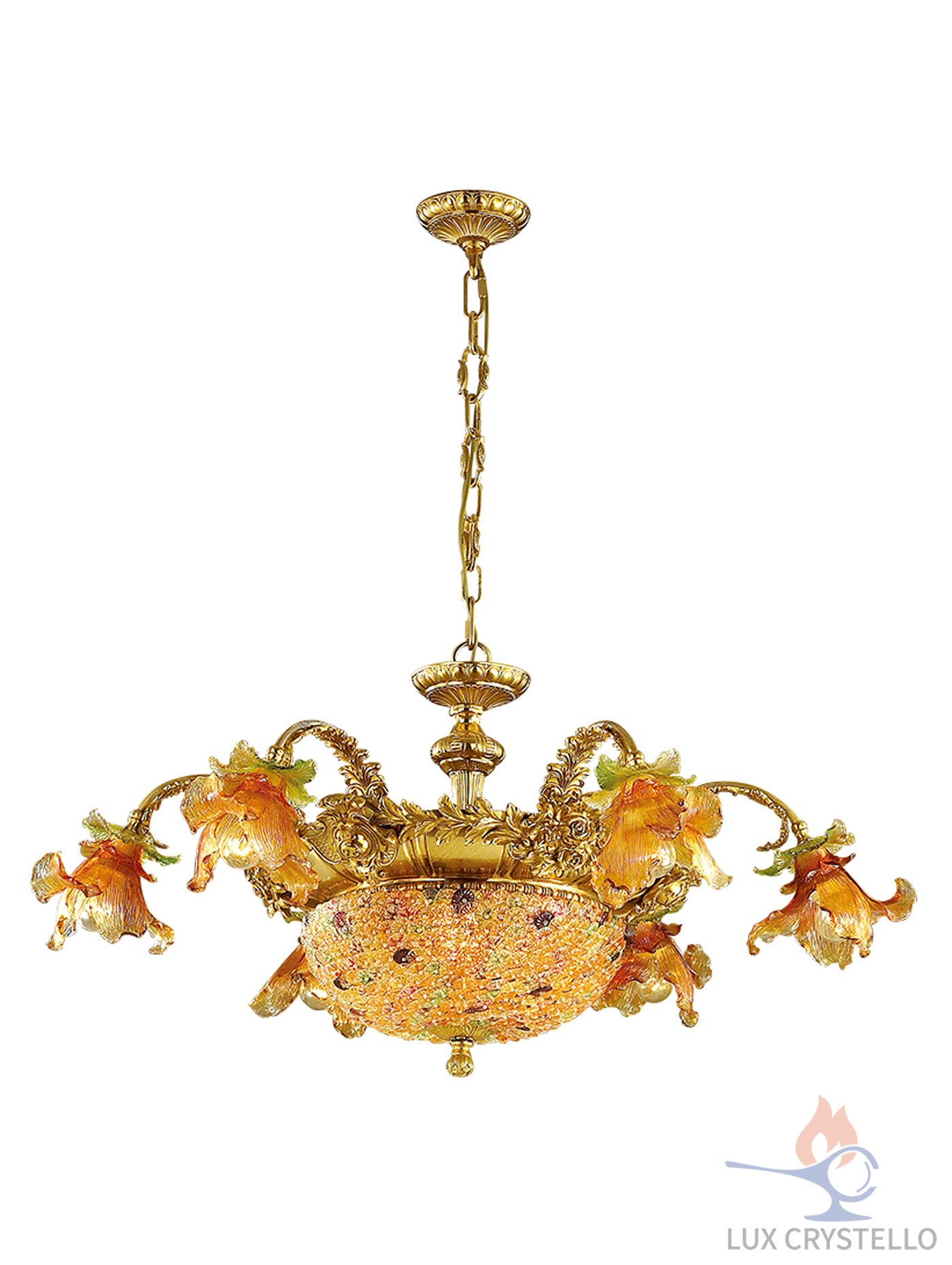 french style Brass chandeliers manufacturer-MD1518-6+3
