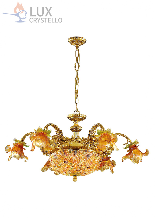 french style Brass chandeliers manufacturer-MD1518-6+3
