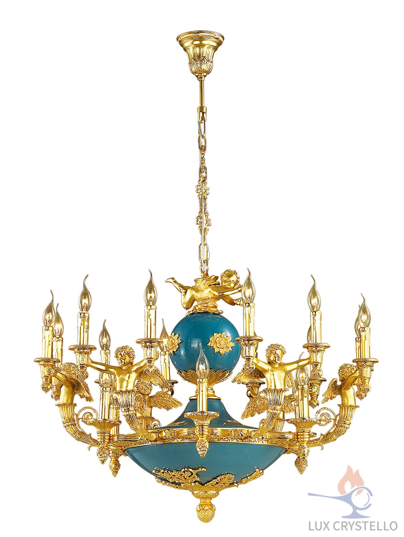 french style Brass chandeliers manufacturer-MD1532-12+6B