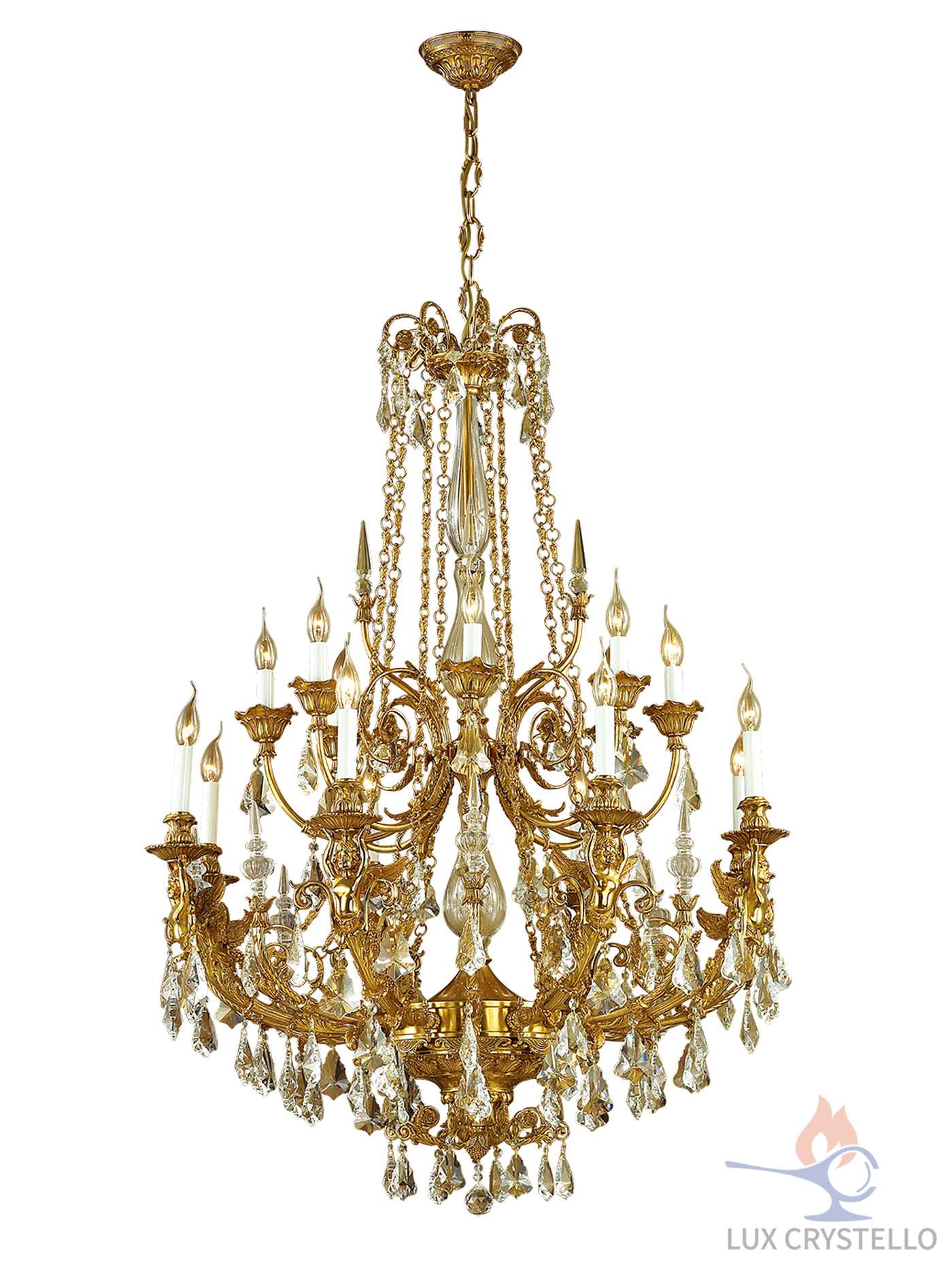 french style Brass chandeliers manufacturer-MD1564-8+8