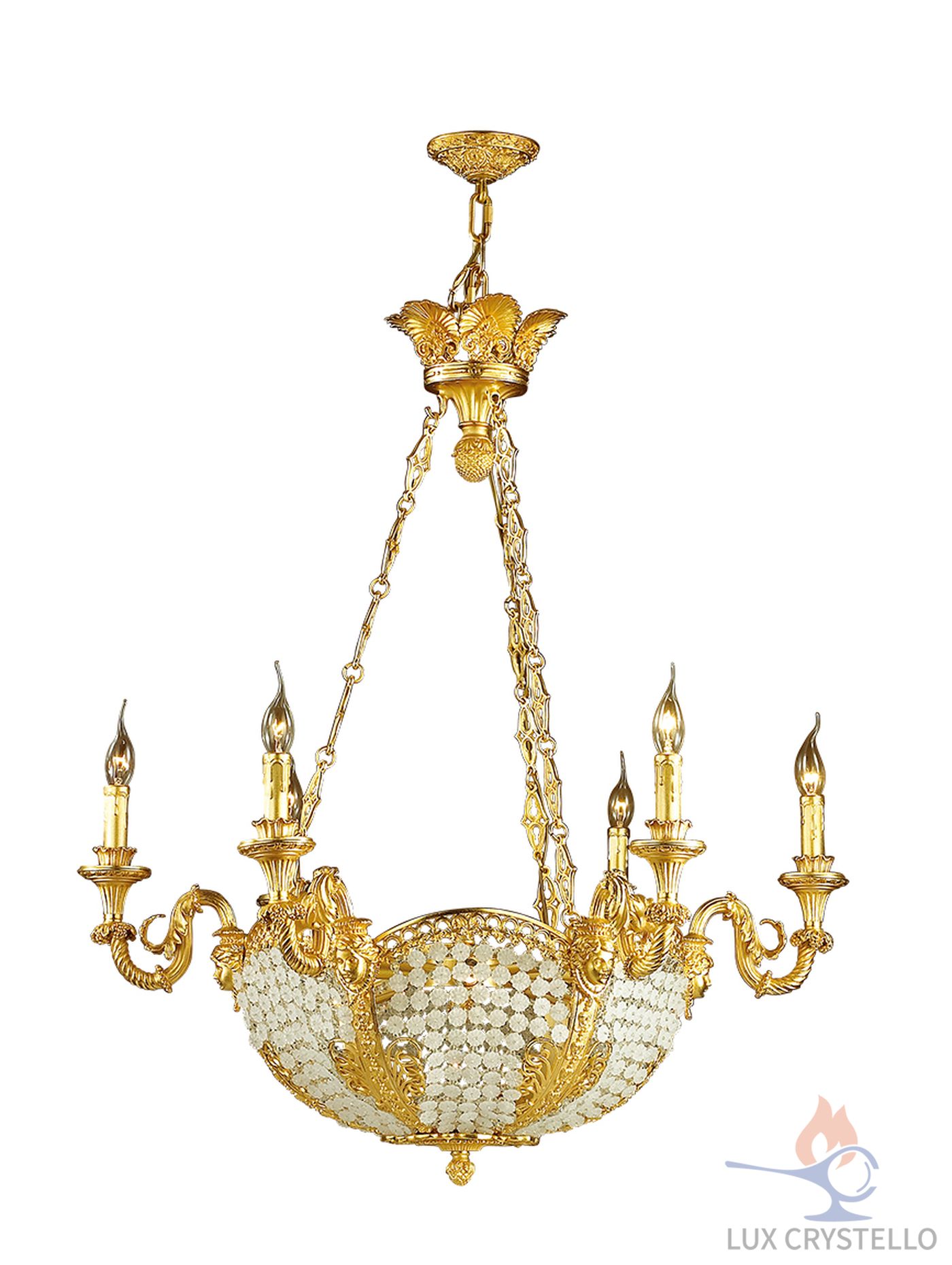 french style Brass chandeliers manufacturer-MD1583-6+3A