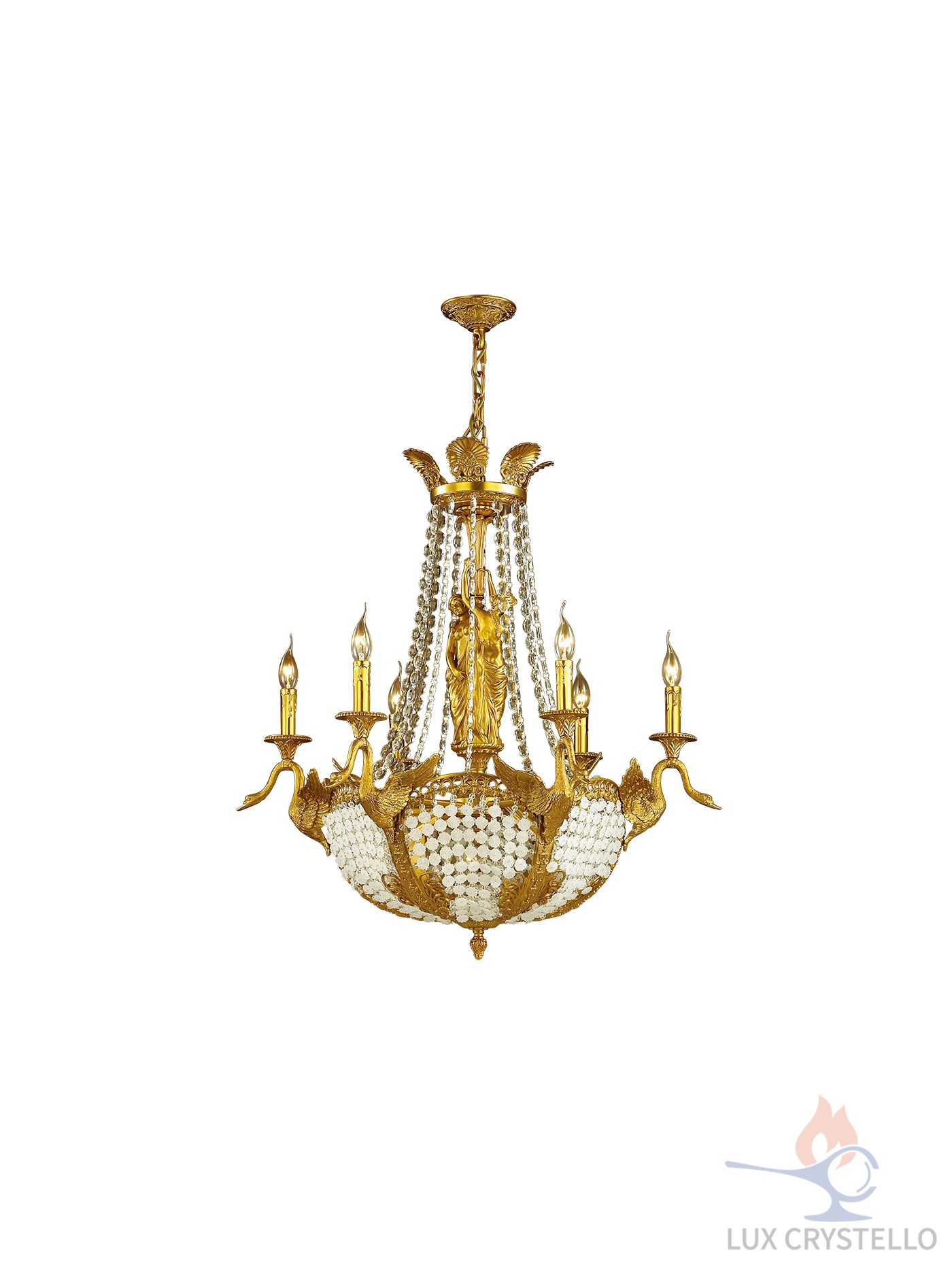 french style Brass chandeliers manufacturer-MD1585-6+3A