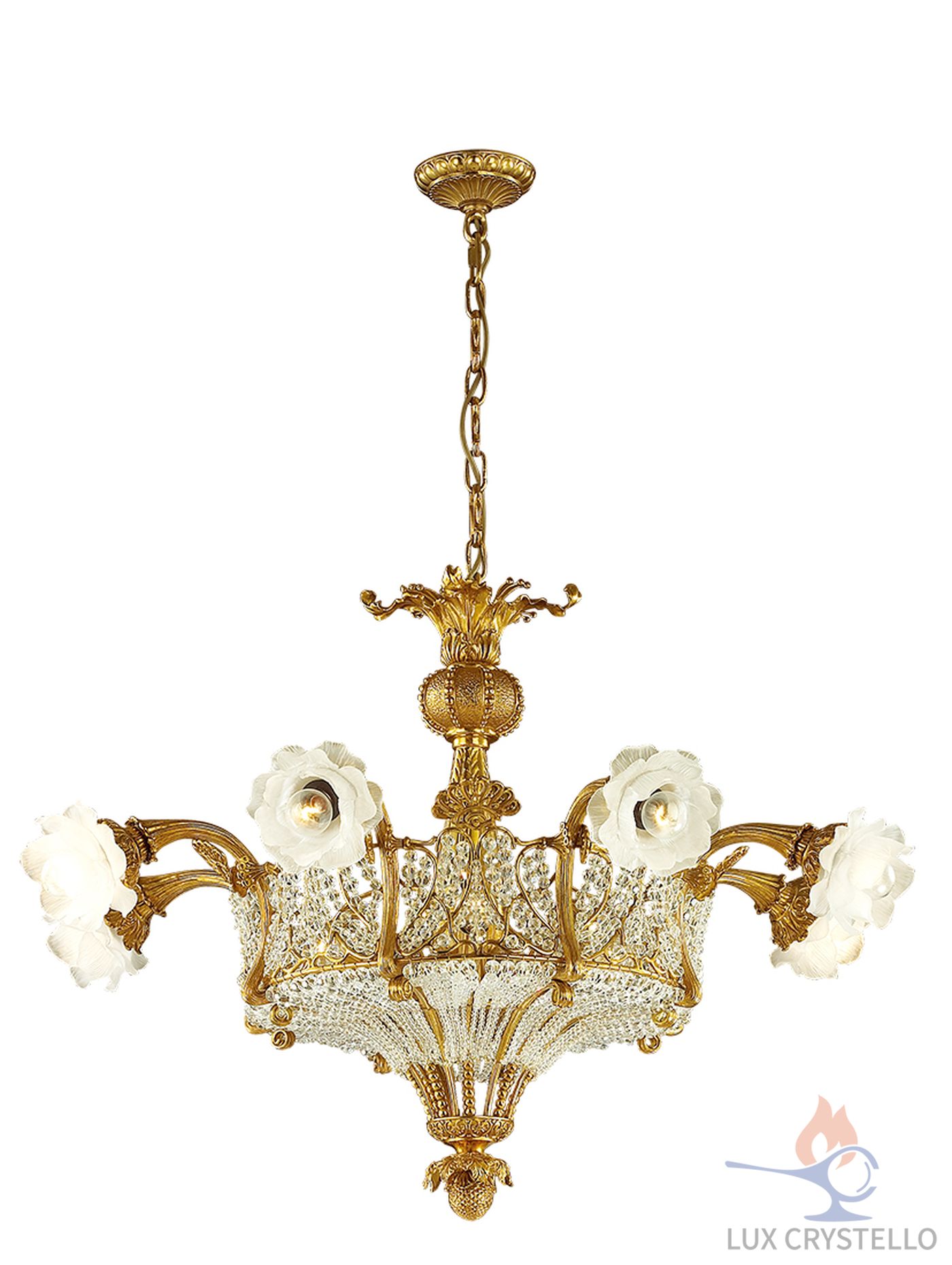 french style Brass chandeliers manufacturer-MD1603-8+4