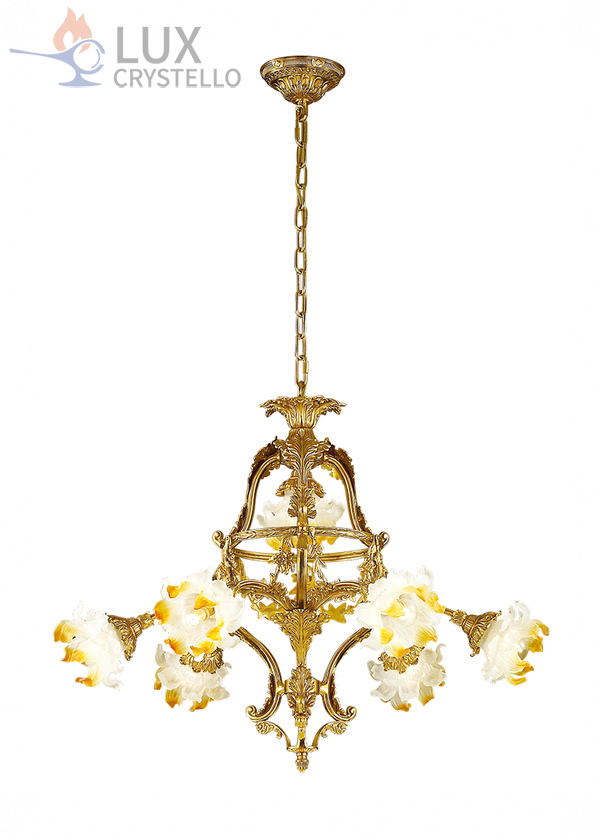 french style Brass chandeliers manufacturer-MD1605-6+1 french style Brass chandeliers manufacturer-MD1605-6+1