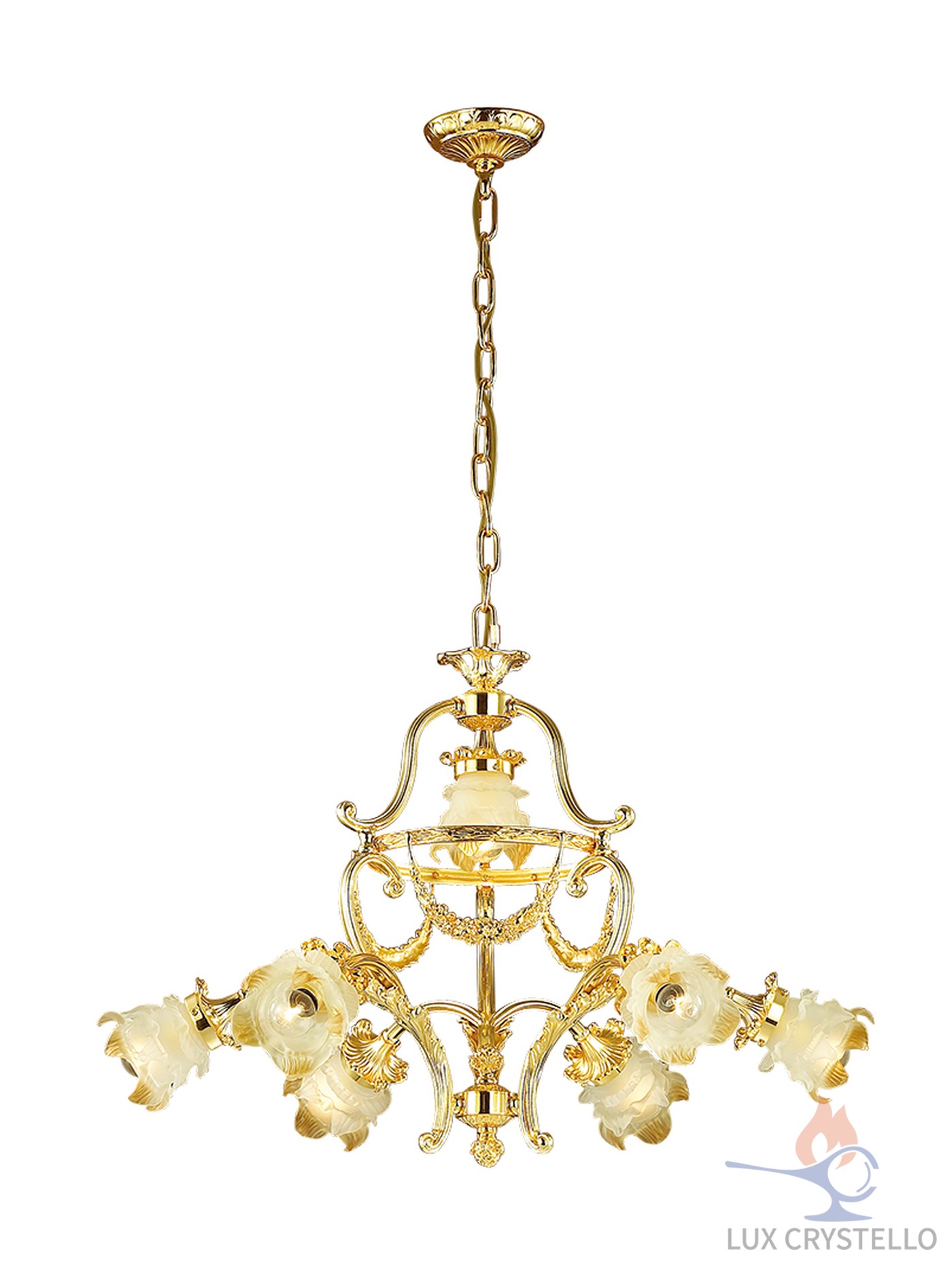 french style Brass chandeliers manufacturer-MD1605-6+1B