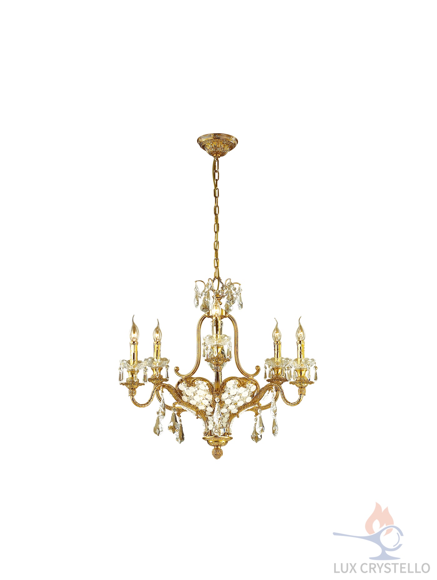 french style Brass chandeliers manufacturer-MD1606-6+3