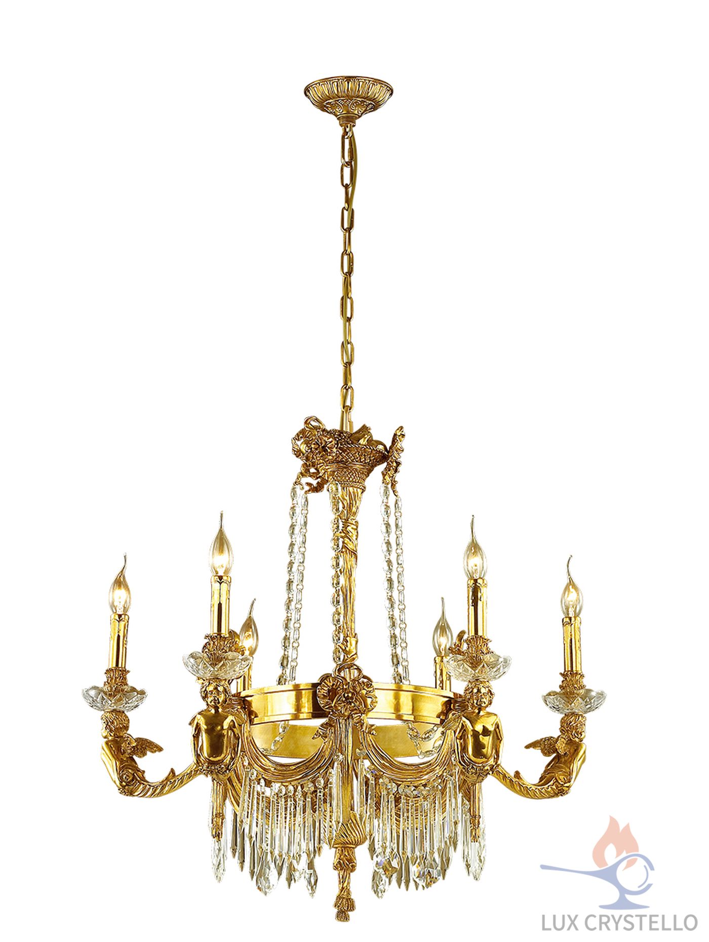 french style Brass chandeliers manufacturer-MD1610-6A