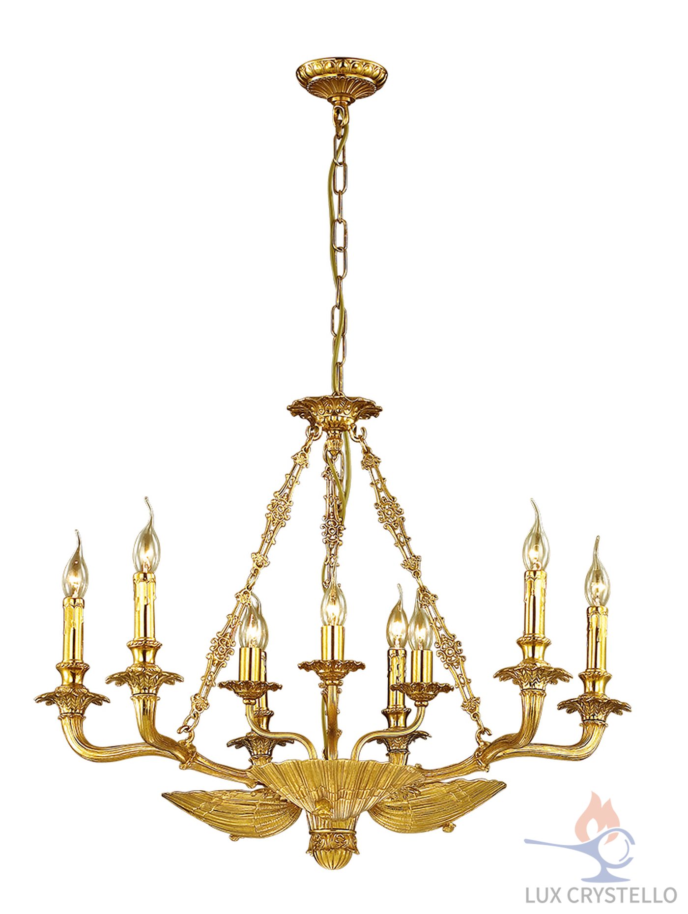 french style Brass chandeliers manufacturer-MD1611-6+3