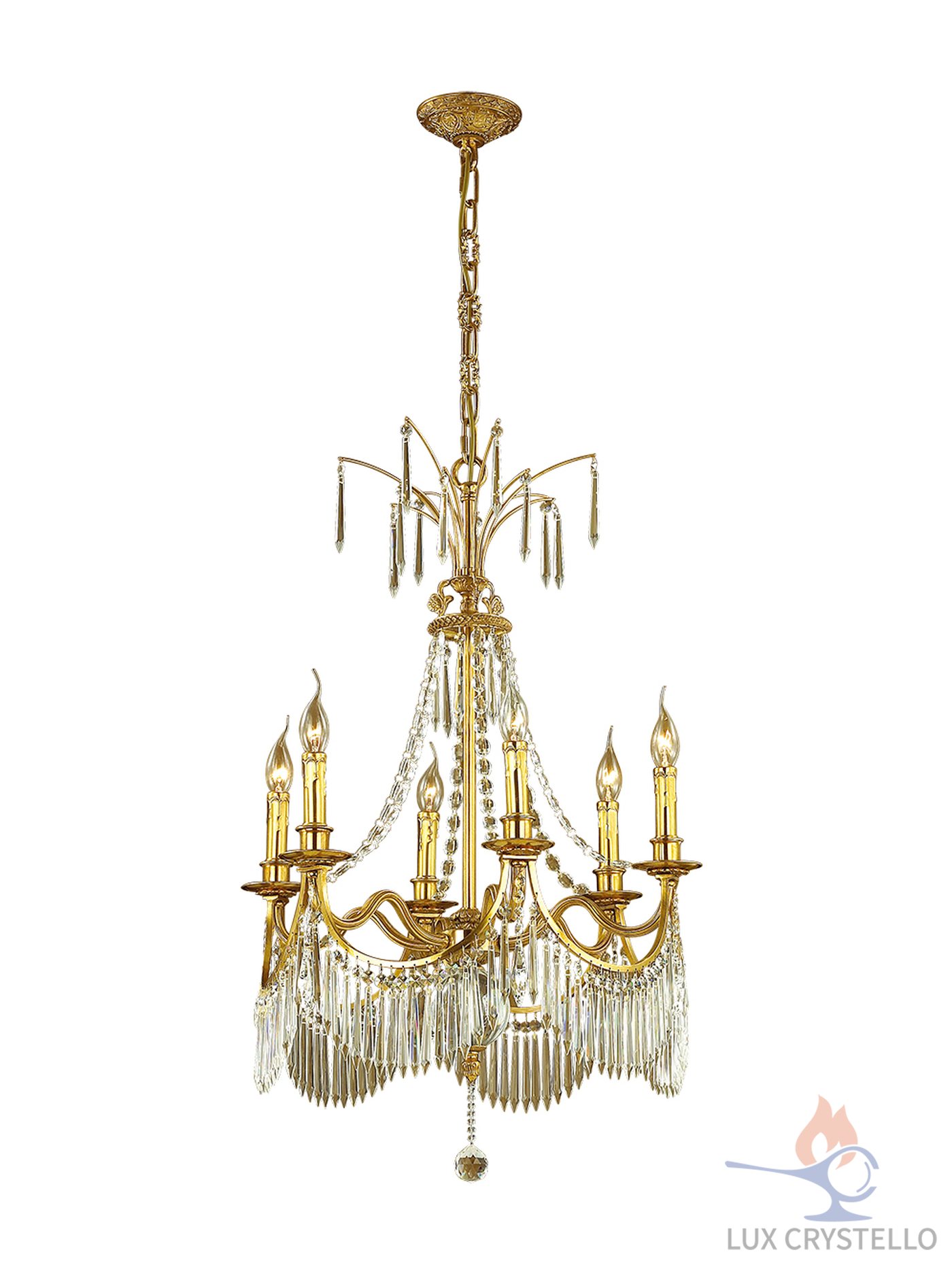 french style Brass chandeliers manufacturer-MD1614-6