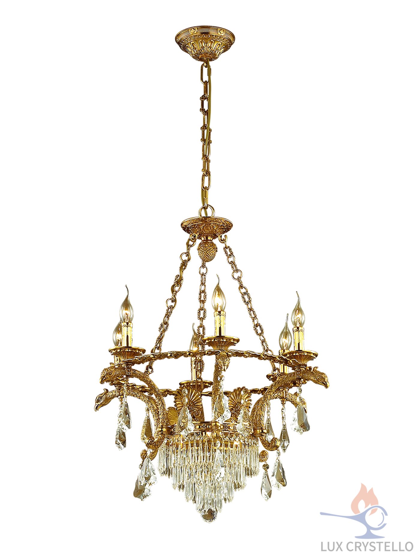 french style Brass chandeliers manufacturer-MD1630-6+3