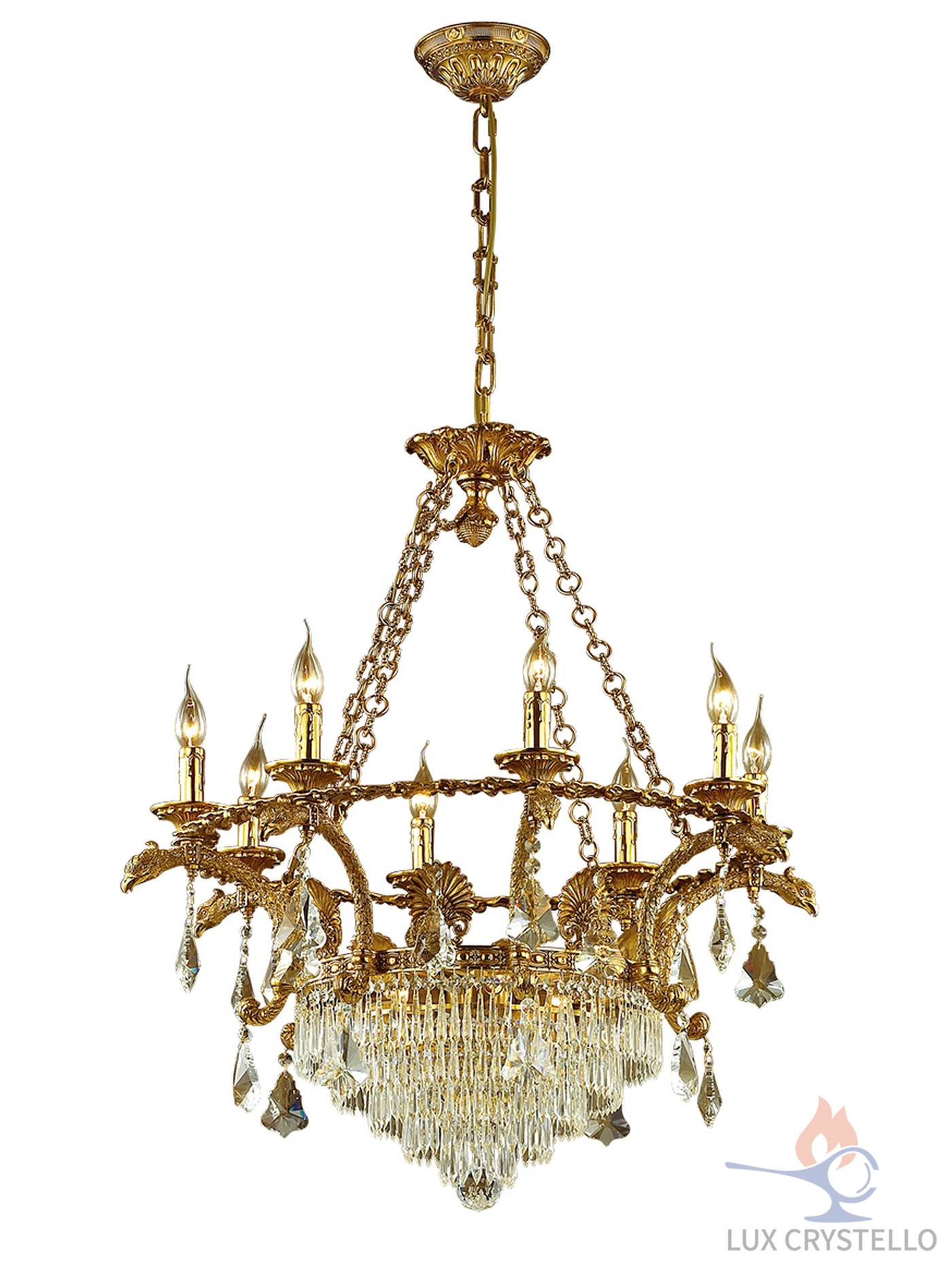 french style Brass chandeliers manufacturer-MD1630-8+4