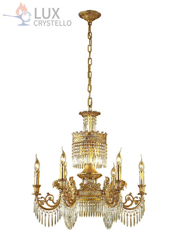 french style Brass chandeliers manufacturer-MD1631-6+3 french style Brass chandeliers manufacturer-MD1631-6+3