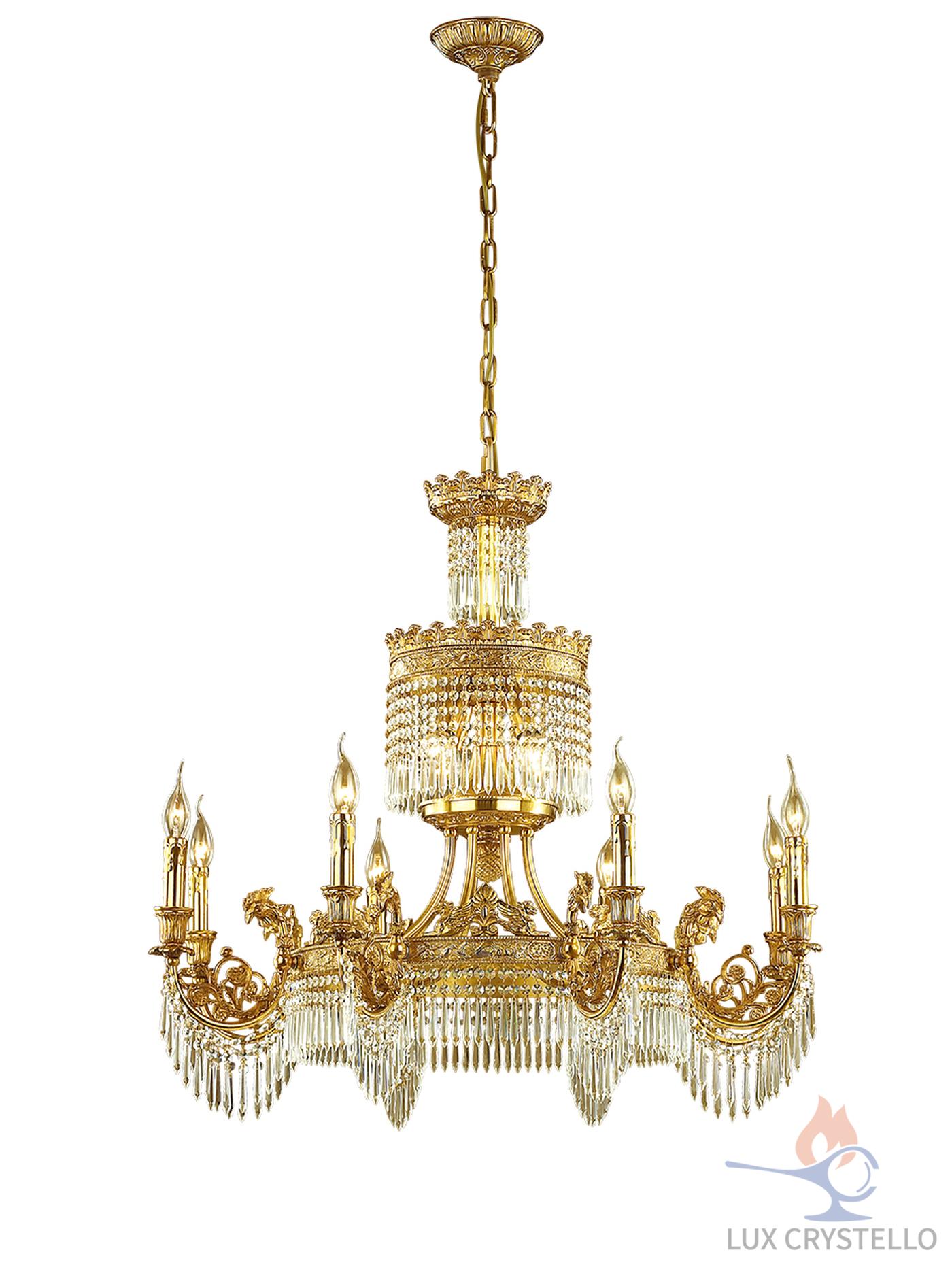 french style Brass chandeliers manufacturer-MD1631-8+4