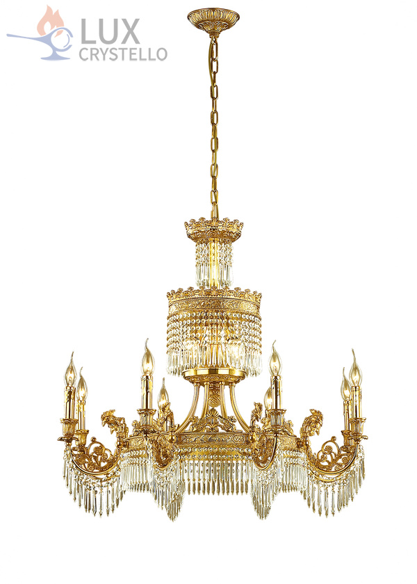 french style Brass chandeliers manufacturer-MD1631-8+4