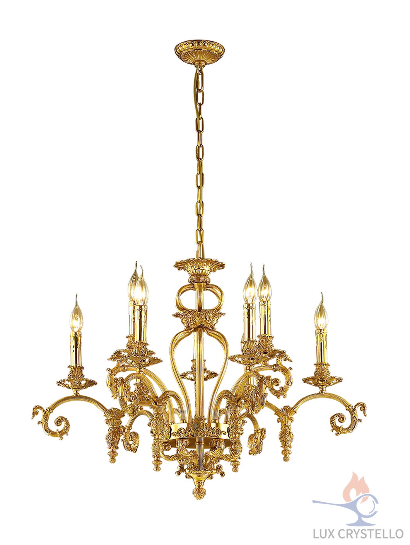 french style Brass chandeliers manufacturer-MD1634-6+3