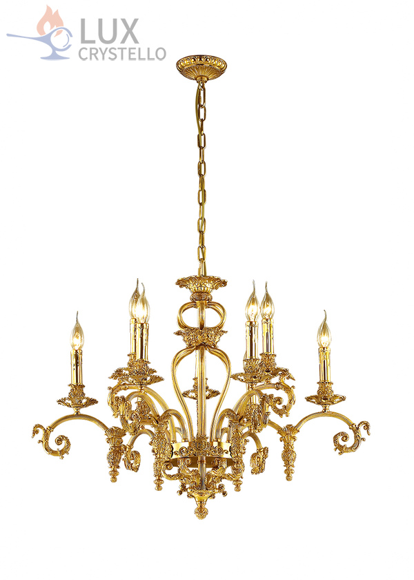 french style Brass chandeliers manufacturer-MD1634-6+3