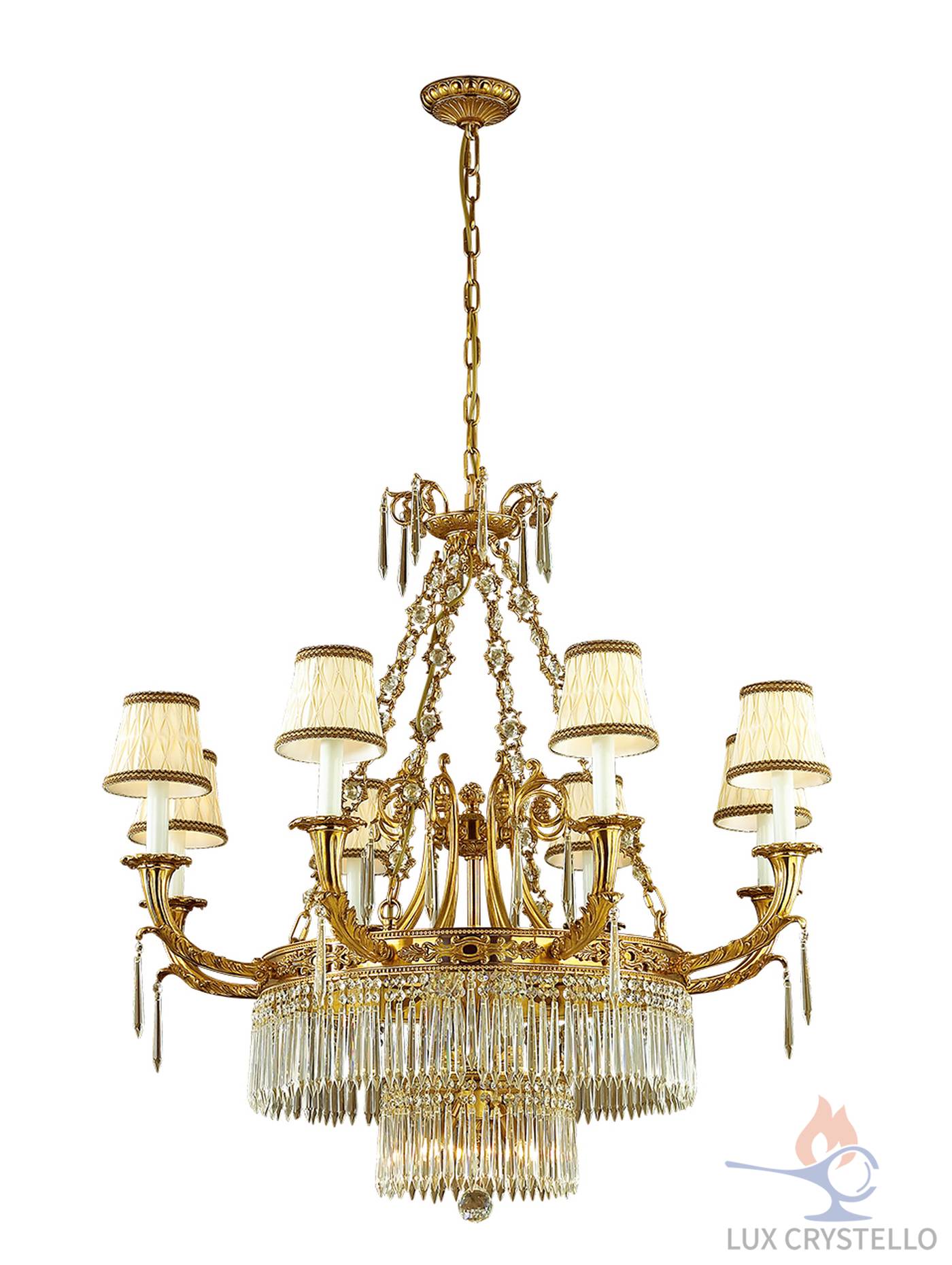 french style Brass chandeliers manufacturer-MD1635-8+4