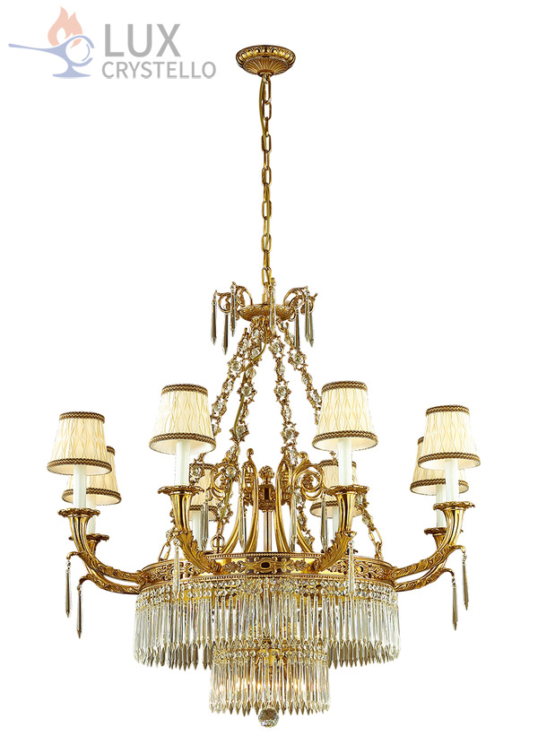 french style Brass chandeliers manufacturer-MD1635-8+4