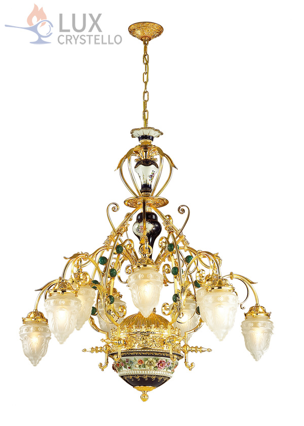 french style Brass chandeliers manufacturer-MD1643-5+5